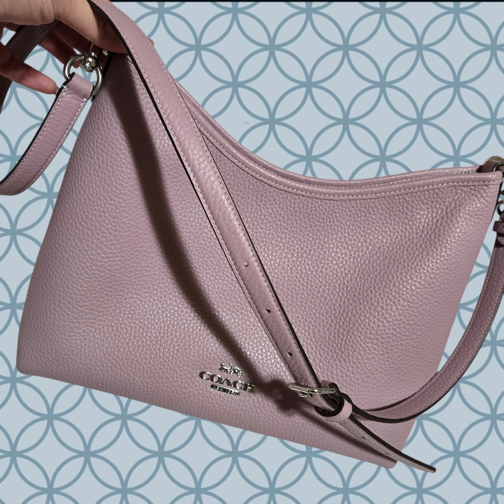 Coach Lilac Leather Shoulder Bag